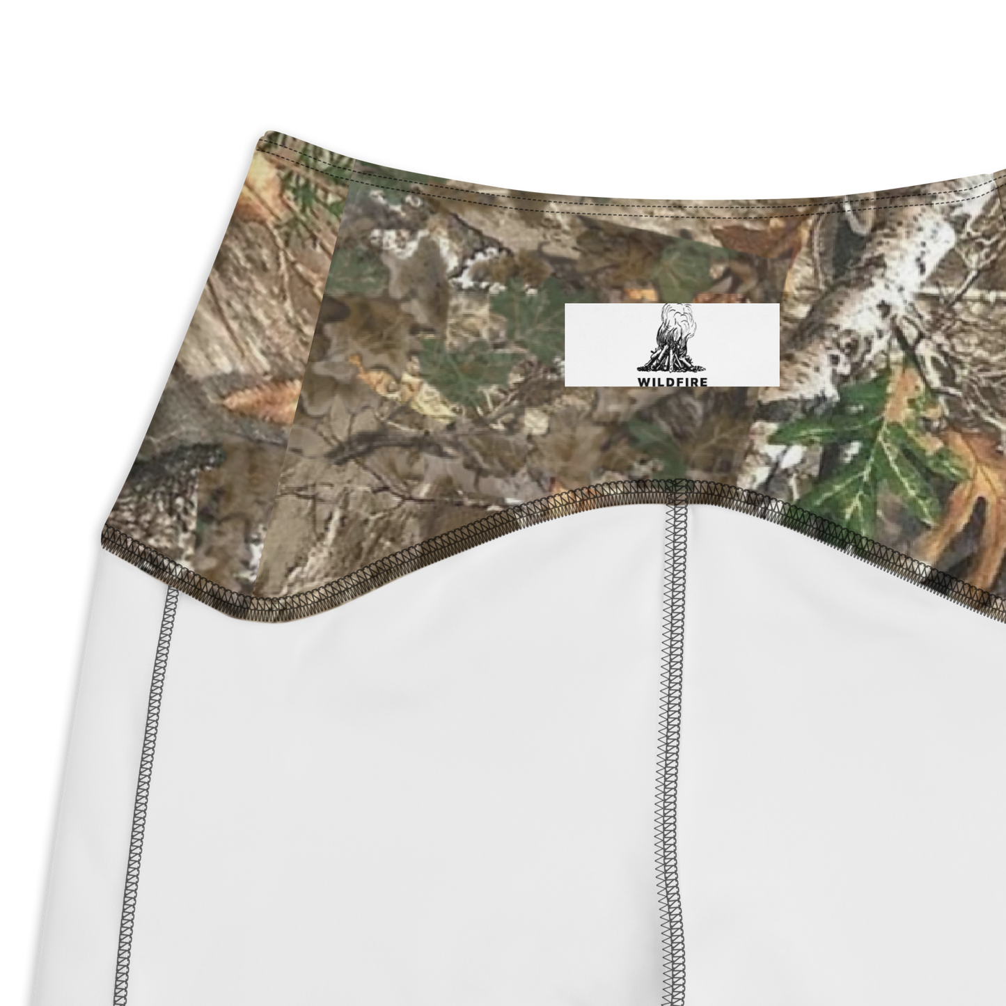 Wildfire Cigars Camouflage activewear leggings inside label view