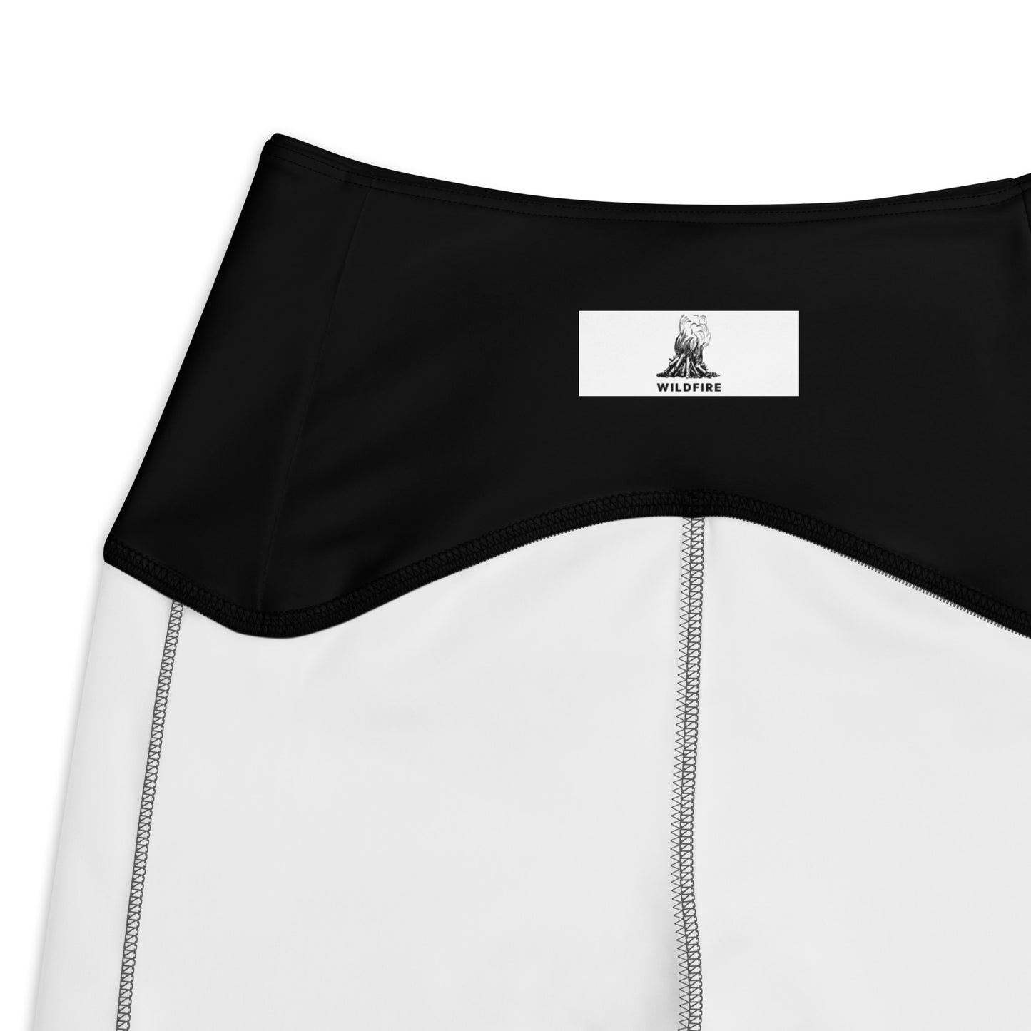 Wildfire Cigars black and camouflage activewear leggings inside label details