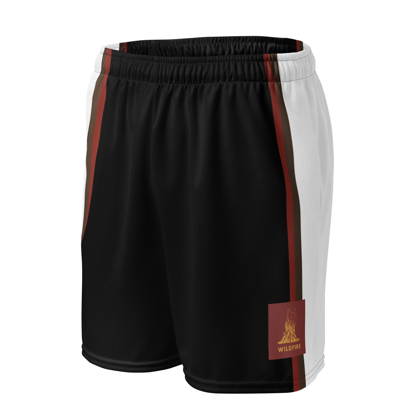 Wildfire Cigars mesh shorts in black red brown and white