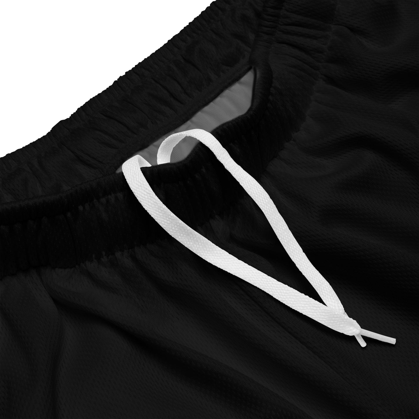 Wildfire Cigars mesh shorts in black red brown and white zoomed in