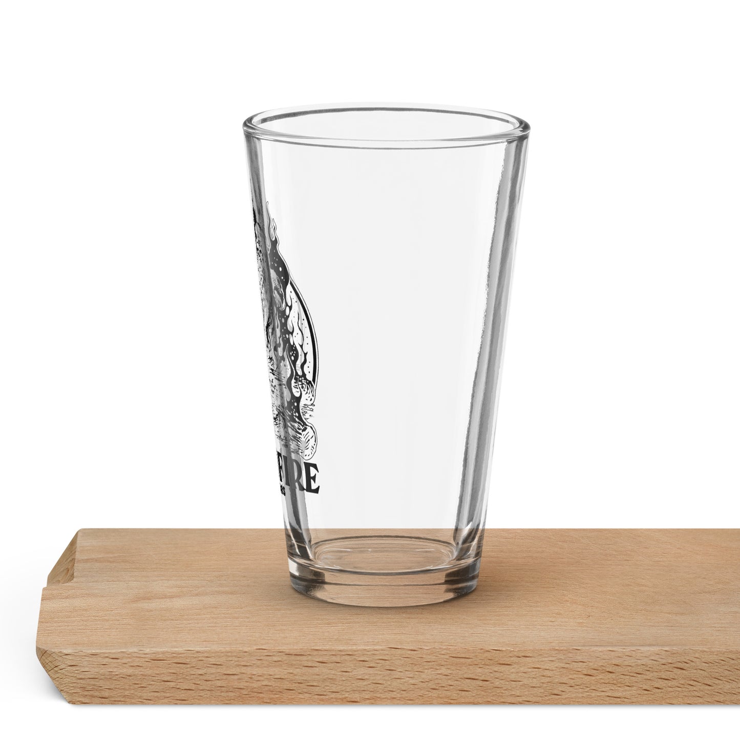 Wildfire Cigars, cigar accessories, vulture logo pint glass