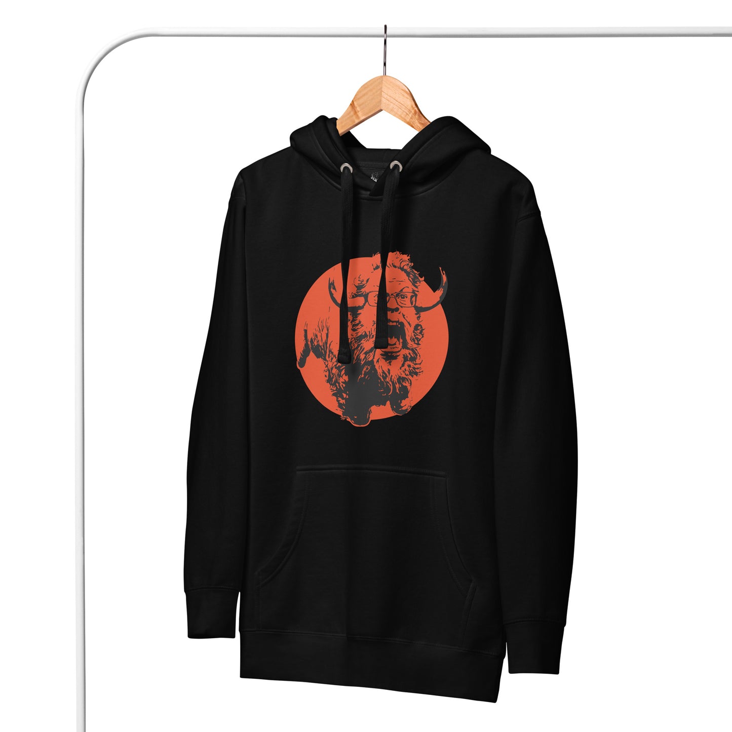 Wildfire Cigars Buffalo Counselor premium cigar hoodie in black and red
