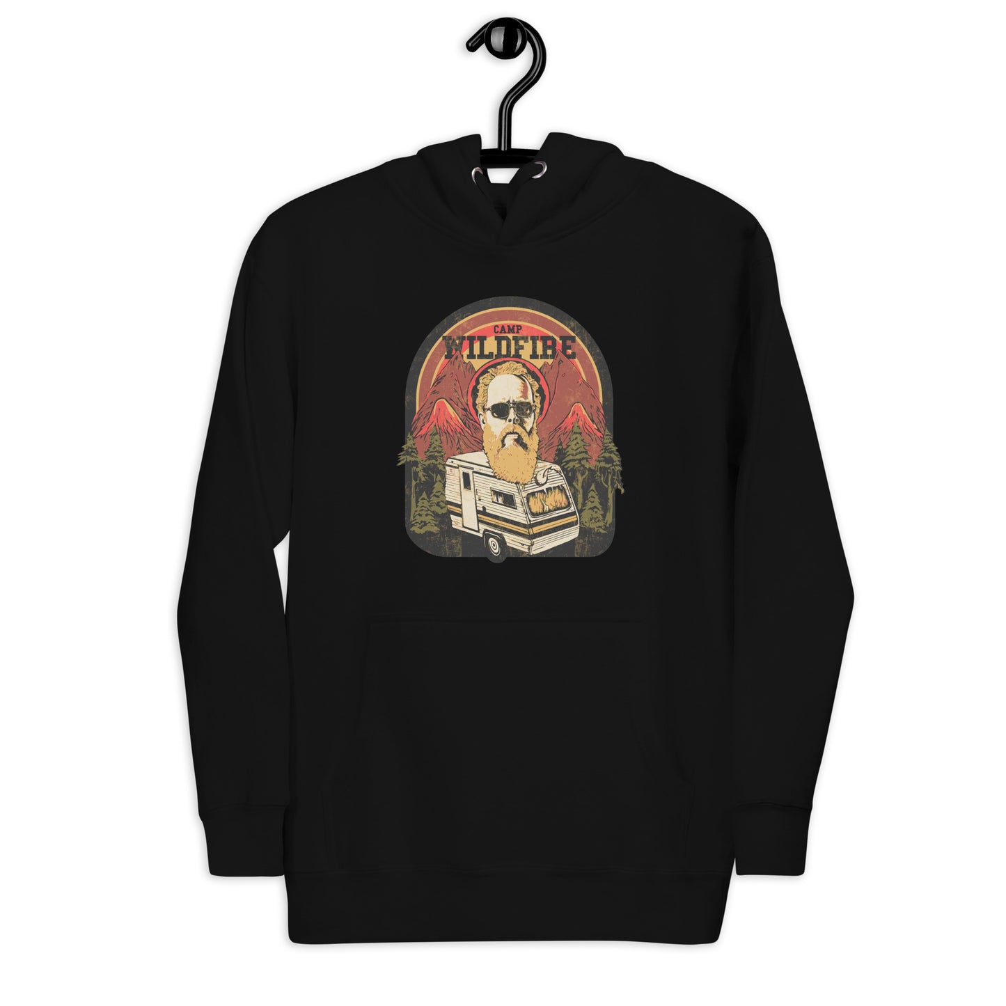 Wildfire Cigars Camp Wildfire Counselor on Camper premium cigar hoodie in black