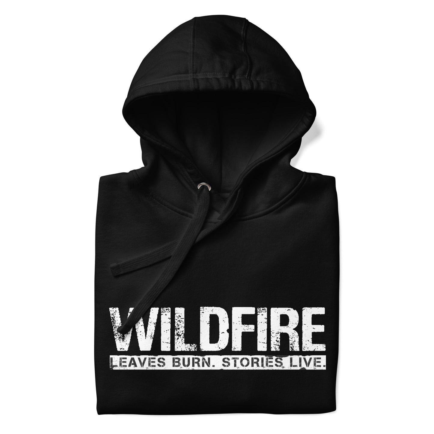 Wildfire Cigars premium black hoodie folded
