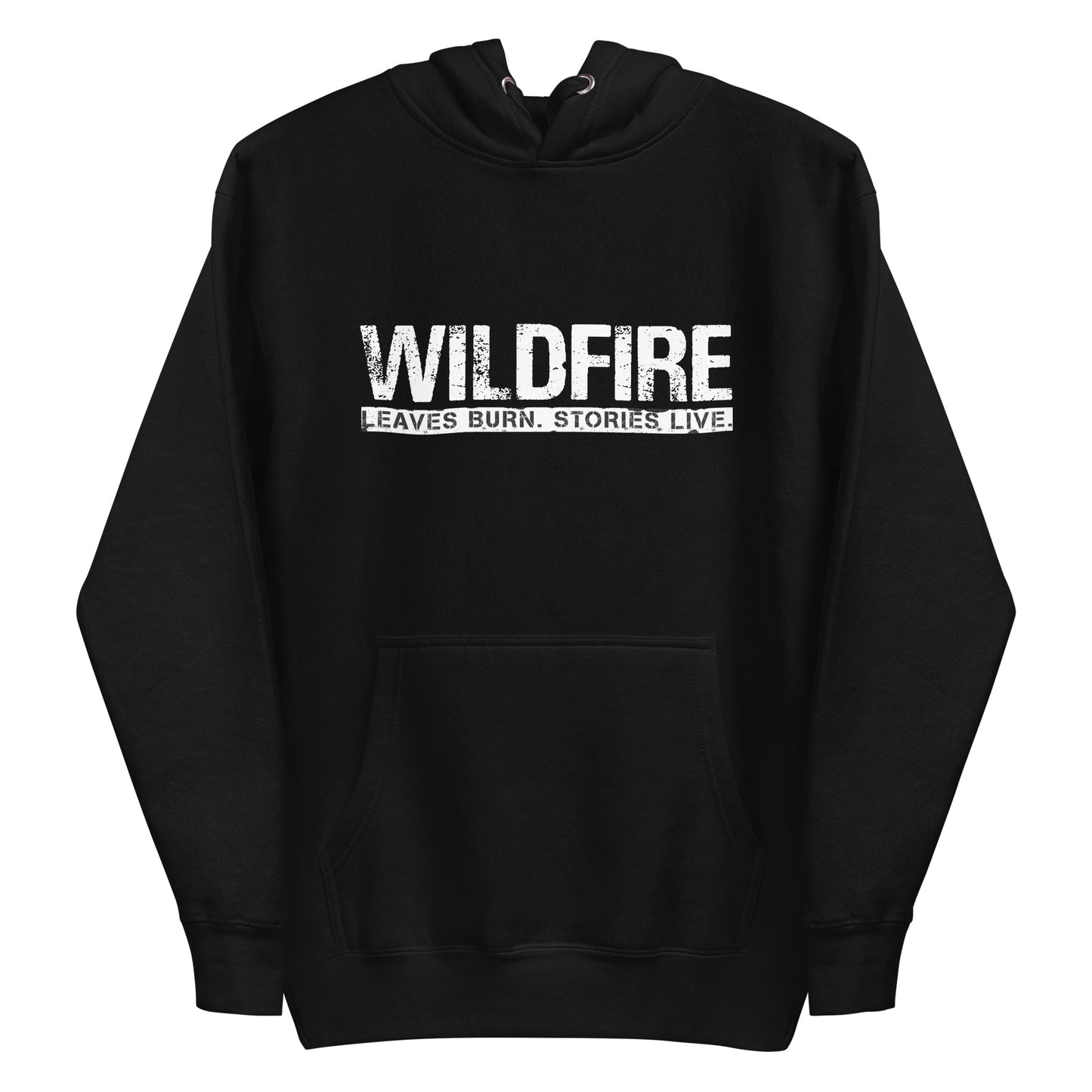 Wildfire Cigars premium black hoodie front view