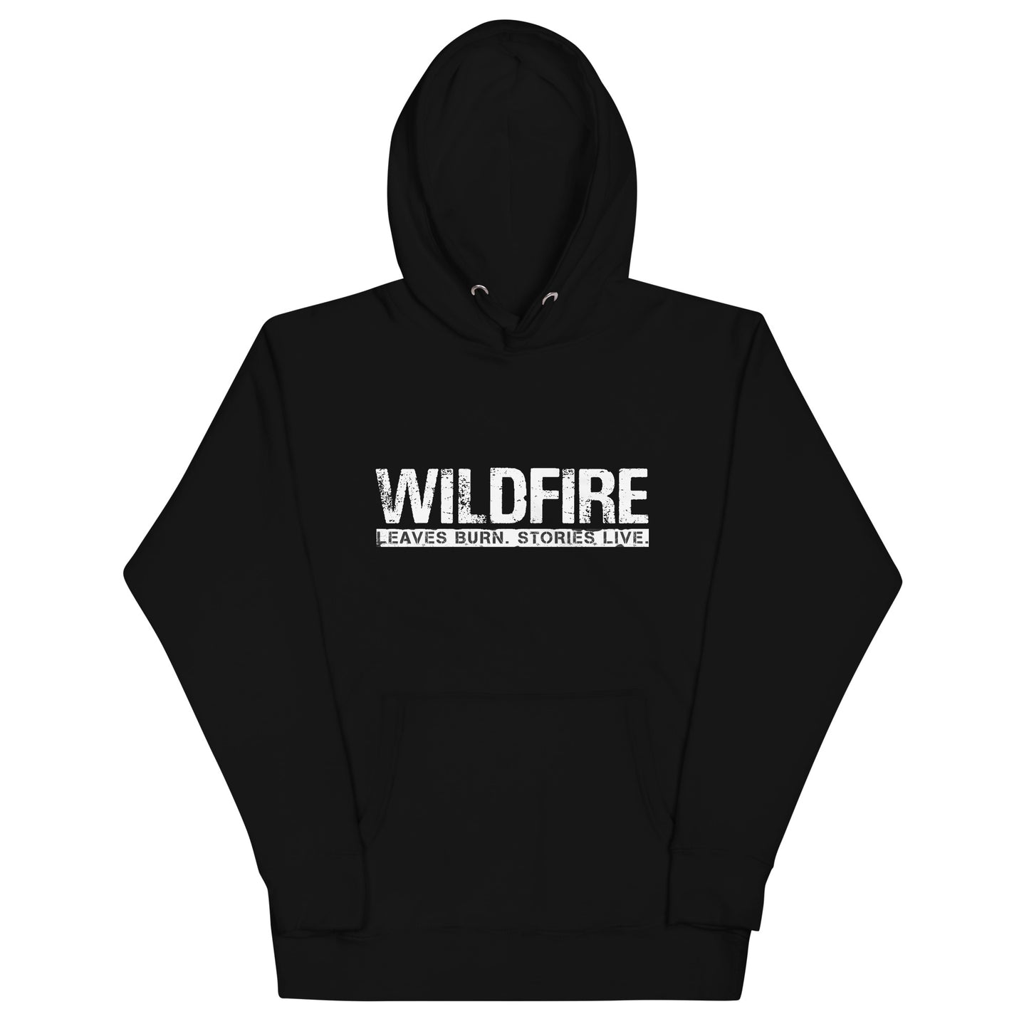 Wildfire Cigars premium black hoodie front view