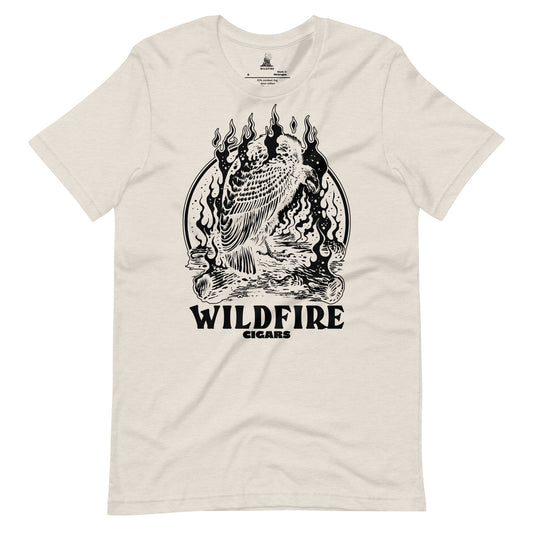 Wildfire Cigars black Vulture on heather dust cigar tshirt