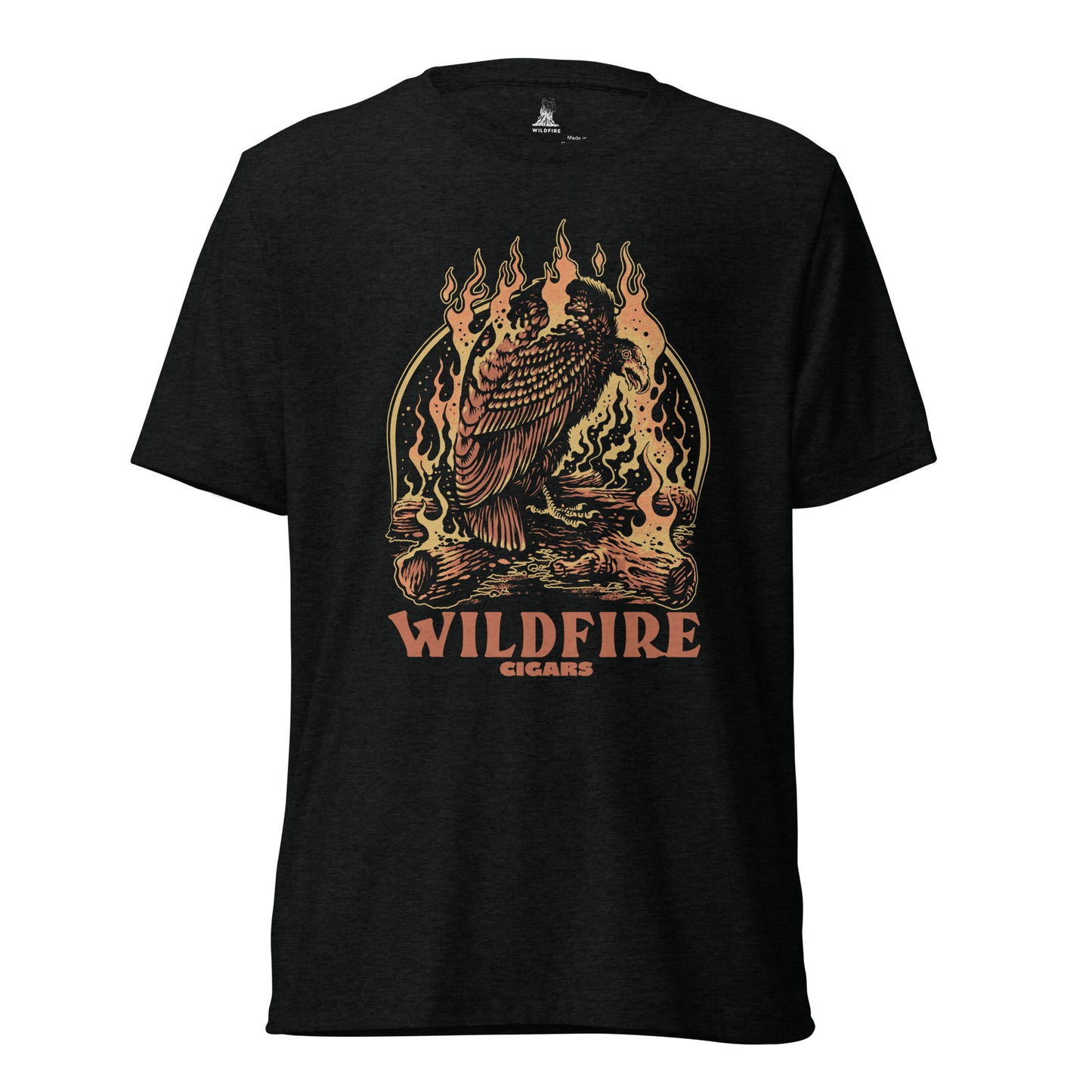 Wildfire Cigars original Vulture launch cigar t-shirt in black