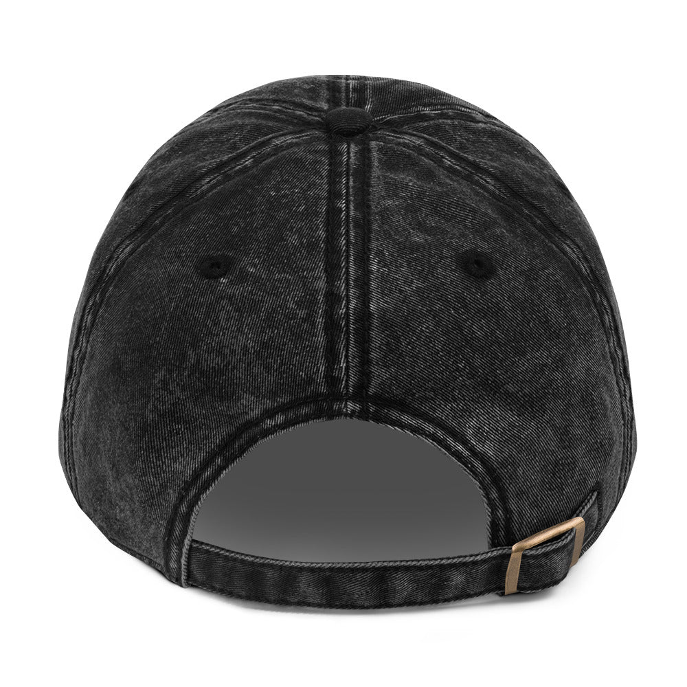 Wildfire Cigars Vintage dad hat in black facing the back