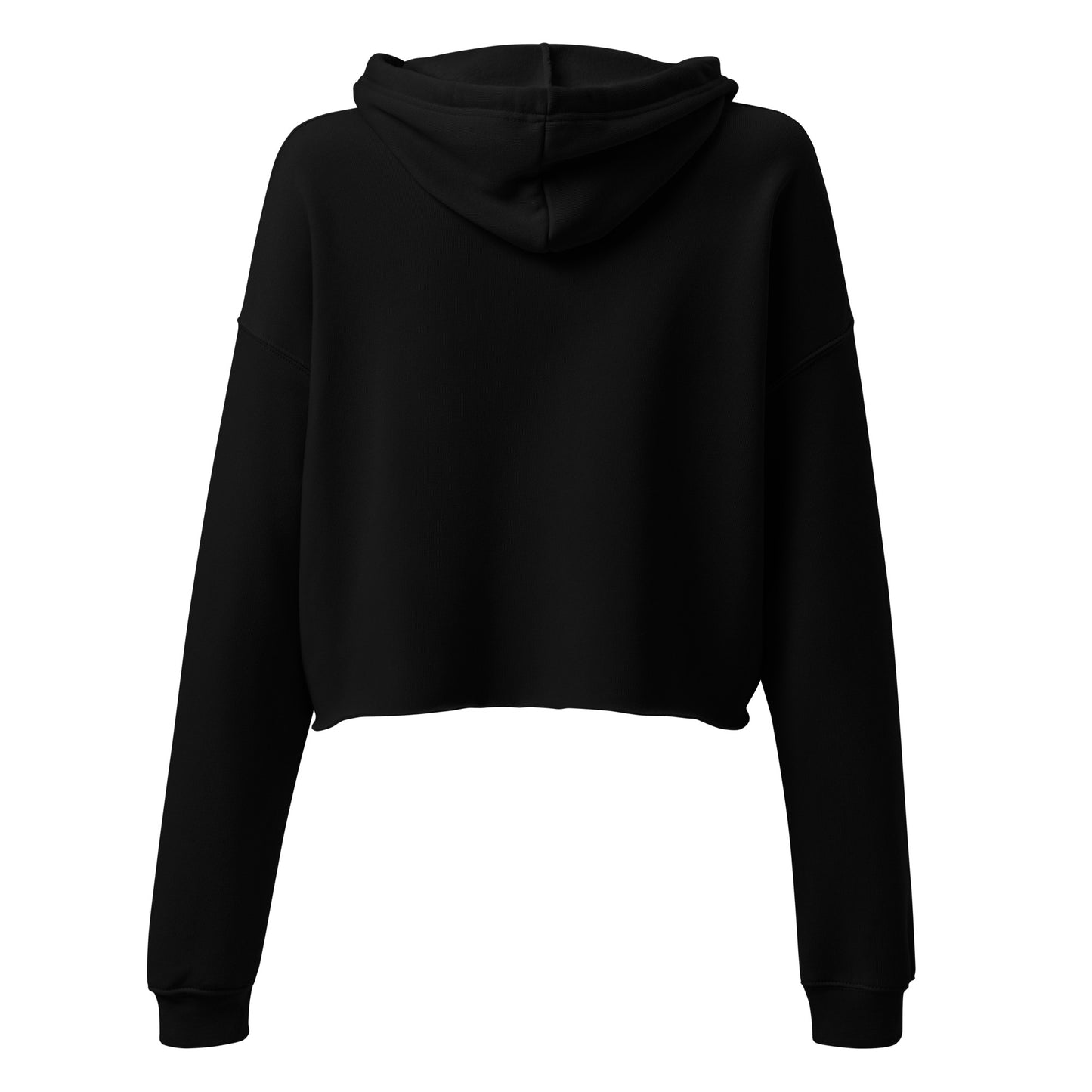 Wildfire Cigars Vulture cropped black hoodie facing the back