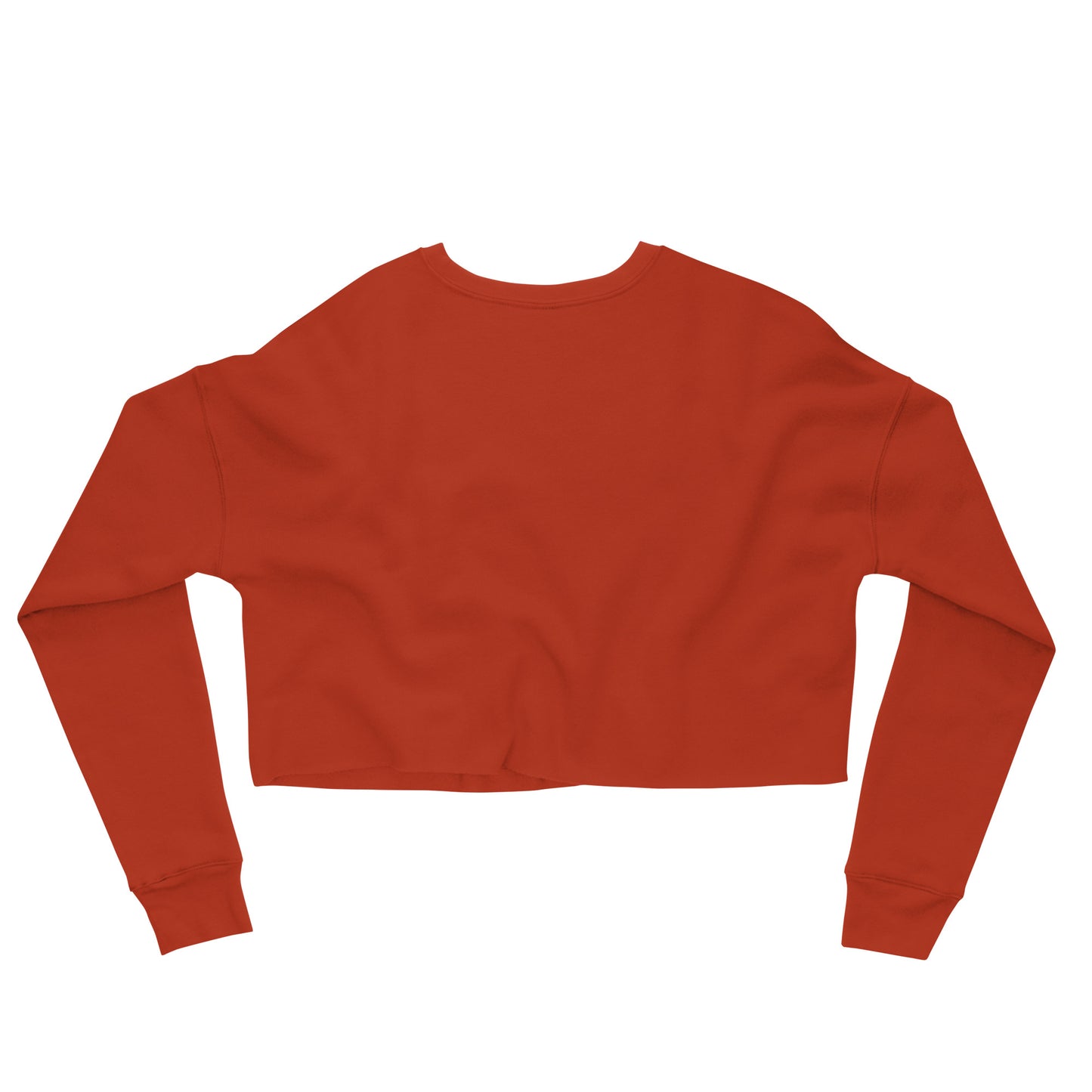 Wildfire Cigars red and black Vulture cropped sweatshirt facing the back