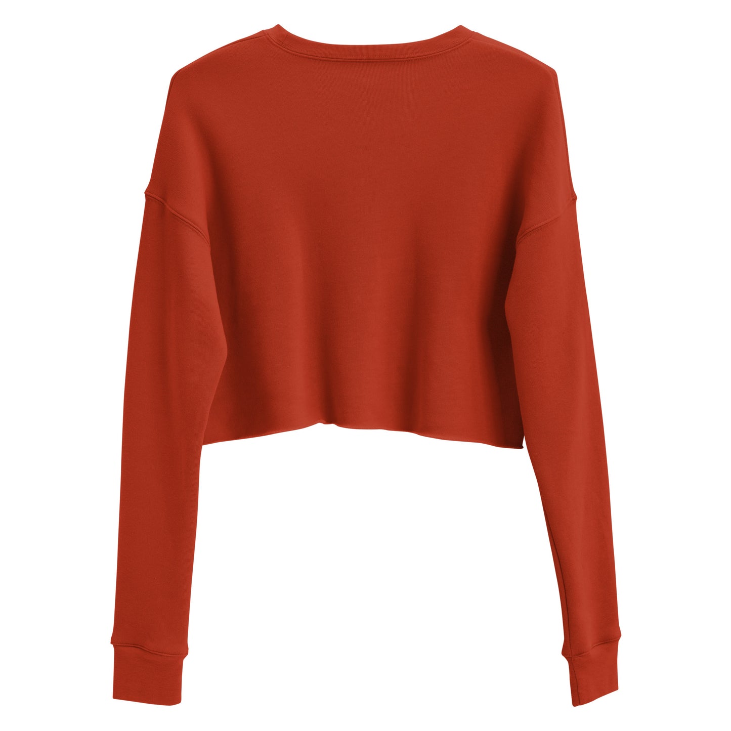 Wildfire Cigars red and black Vulture cropped sweatshirt facing the back