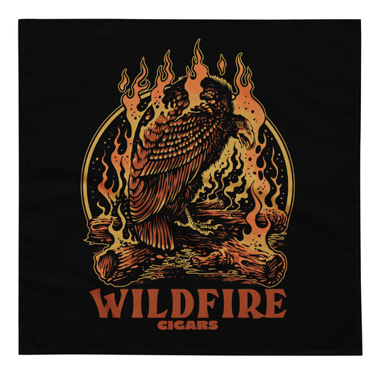 Wildfire Cigars Vulture on Campfire bandana