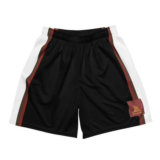 Wildfire Cigars mesh shorts in black red brown and white