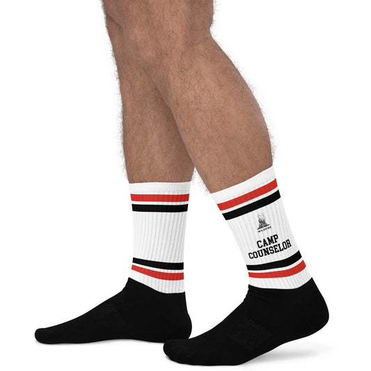 Wildfire Cigars Camp Counselor Socks in red black and white