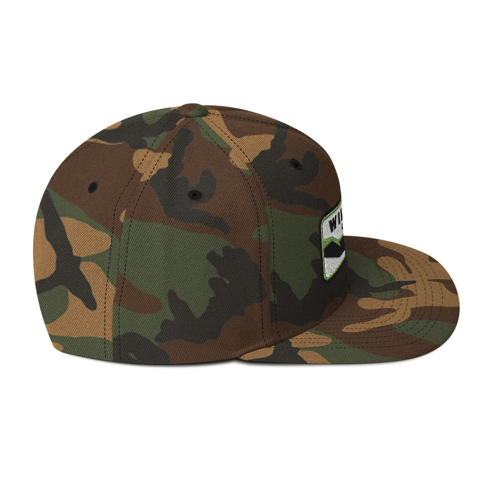 Wildfire Cigars Camouflage Snapback hat facing right