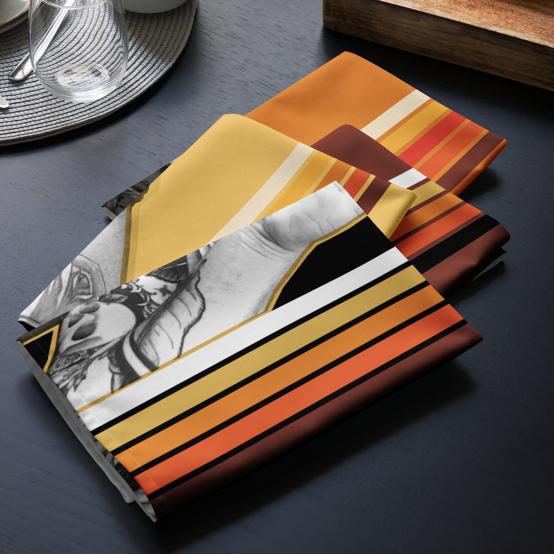 Wildfire Cigars retro cloth napkin set