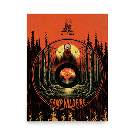 Wildfire Cigars Camp Wildfire, cigar poster print