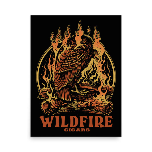 Wildfire Cigars Vulture cigar poster print