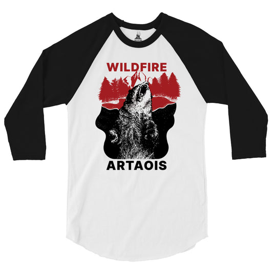 Wildfire Cigars Artaois black, red, and white raglan cigar shirt