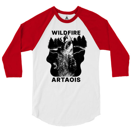 Wildfire Cigars Artaois black, red, and white raglan cigar shirt