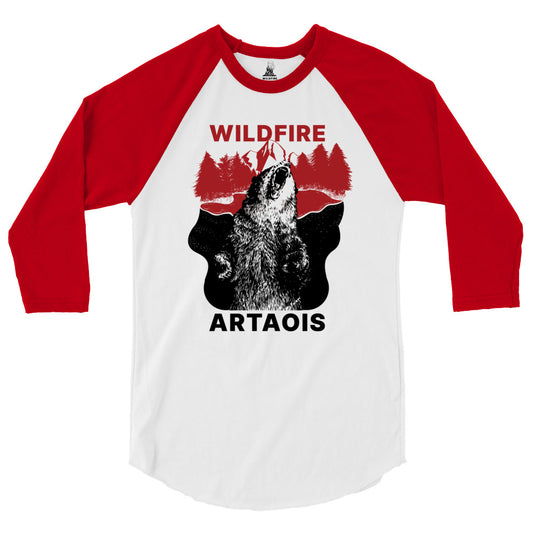 Wildfire Cigars Artaois black, red, and white raglan cigar shirt