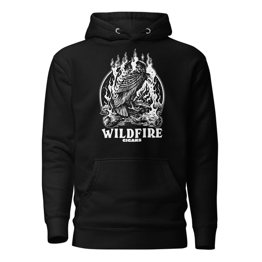 Wildfire Cigars black and white Vulture premium Cigar hoodie