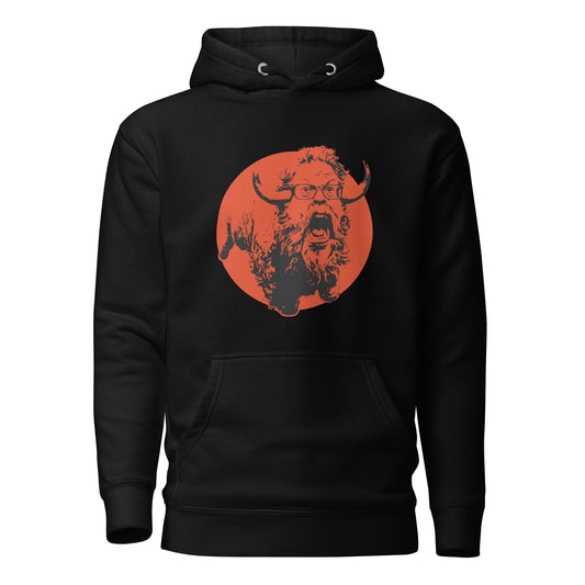 Wildfire Cigars Buffalo Counselor premium cigar hoodie in black and red