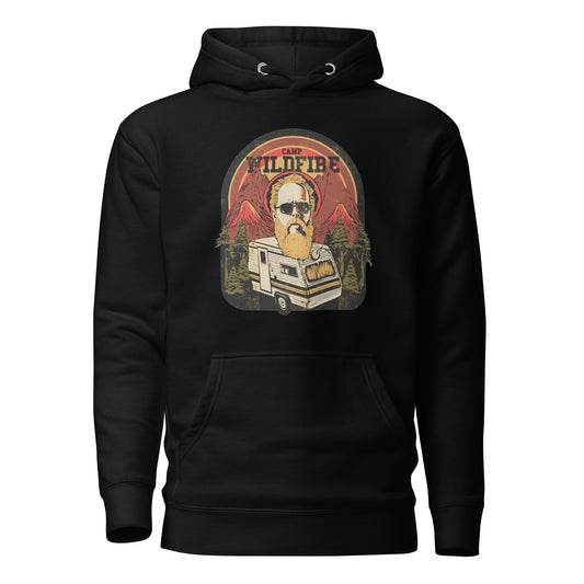 Wildfire Cigars Camp Wildfire Counselor on Camper premium cigar hoodie in black