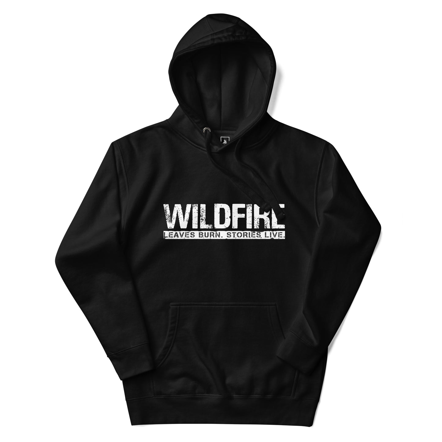 Wildfire Cigars premium black hoodie front view