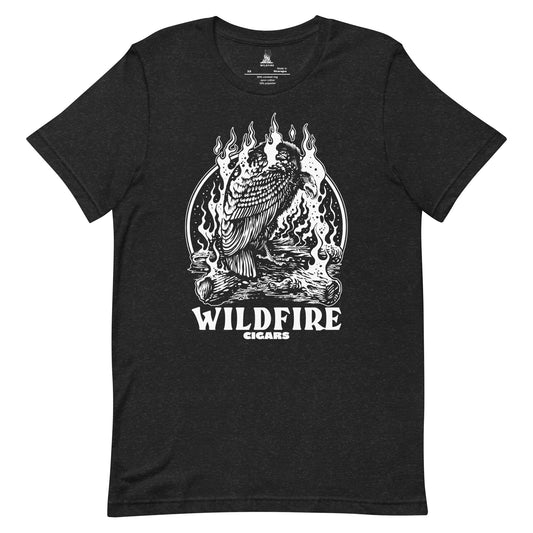 Wildfire Cigars white Vulture on black cigar tshirt