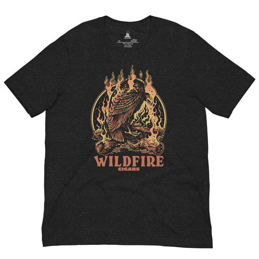 Wildfire Cigars Vulture on black cigar tshirt