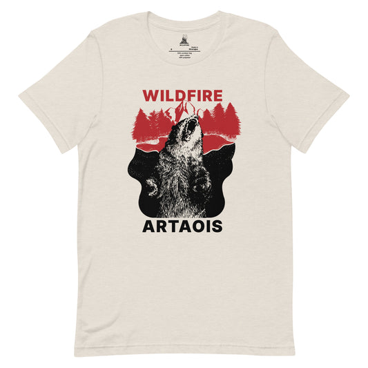 Wildfire Cigars Artaois cream cigar t-shirt front view