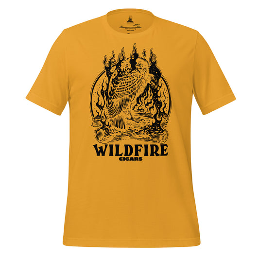 Wildfire Cigars black Vulture on mustard cigar tshirt