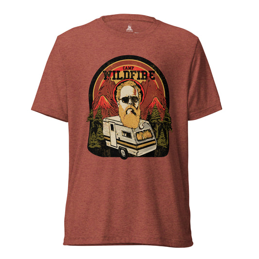 Wildfire Cigars Camp Wildfire Tour, cigar t-shirt on clay tri-blend