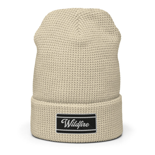 Wildfire Cigars Waffle Beanie in Birch from front